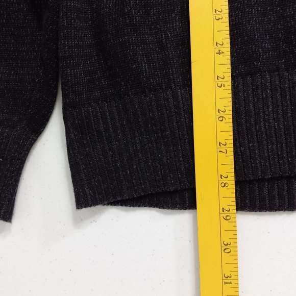 Structure Quarter Zip Sweater Men's XXL Long Sleeve Dark Gray Pullover Heavy - Picture 9 of 10